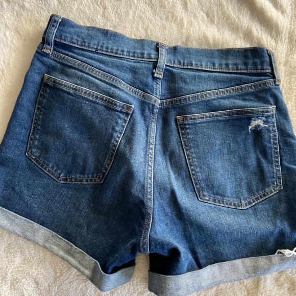 Women's High Rise Jean Shorts - Picture 2 of 3